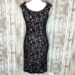 Women's Adriana Black Lace Dress size 4